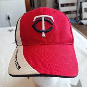 Vintage '47 Minnesota Twins Baseball Cap Hat Navy White Adjustable Strap Back